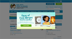 Desktop Screenshot of community.kidswithfoodallergies.org