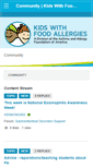 Mobile Screenshot of community.kidswithfoodallergies.org